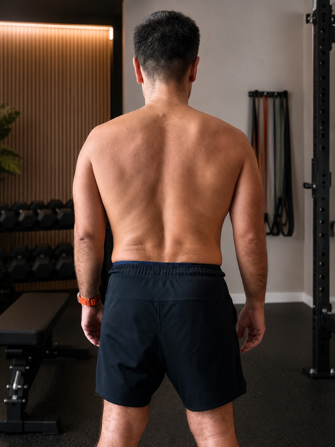 Stas back view before joining Project Restart program